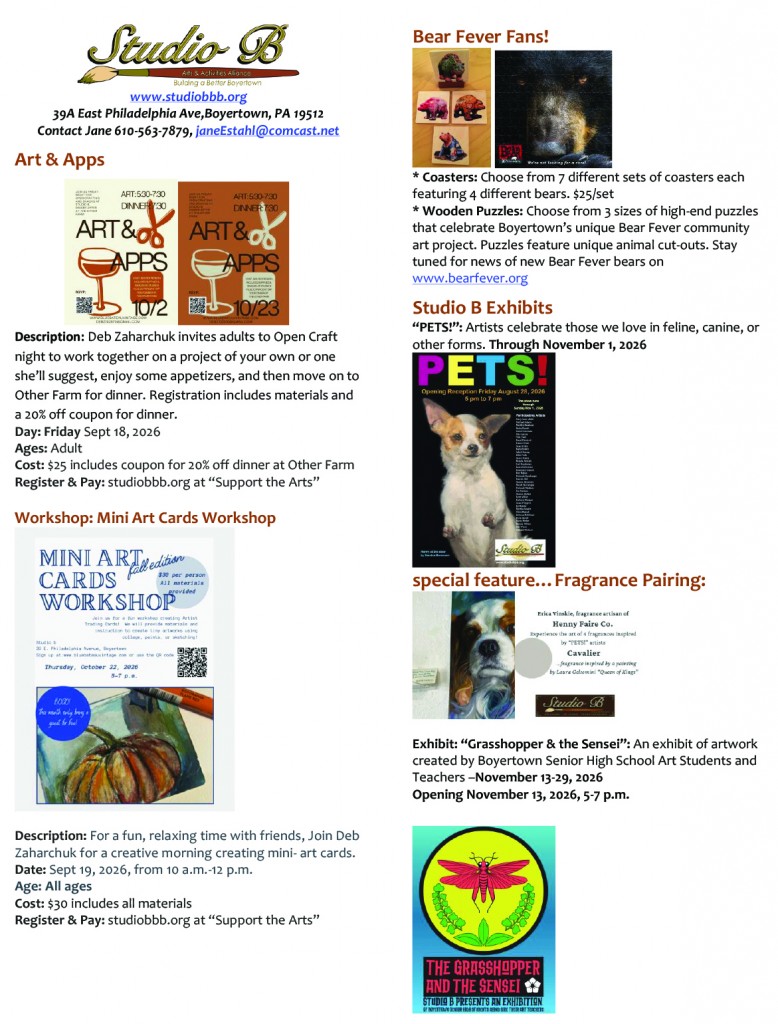 October November Classes and Activities-1