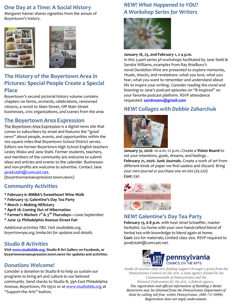 activities and classes Winter Spring 2026.2-2