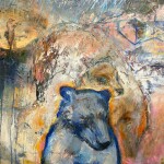 “3 Bears,” Encaustic, by Kristen Woodward