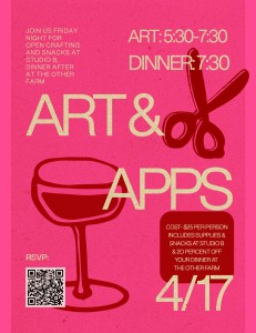 Red and Pink Bold Illustrative Wine Tasting Flyer